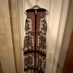 Dress Barn blouson maxi dress size 24